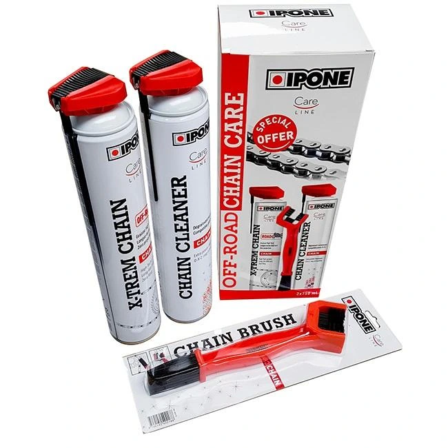 Kit de Cuidado de Cadena (Limpiador + Lubricante) – Xtrem Off Road Ipone
